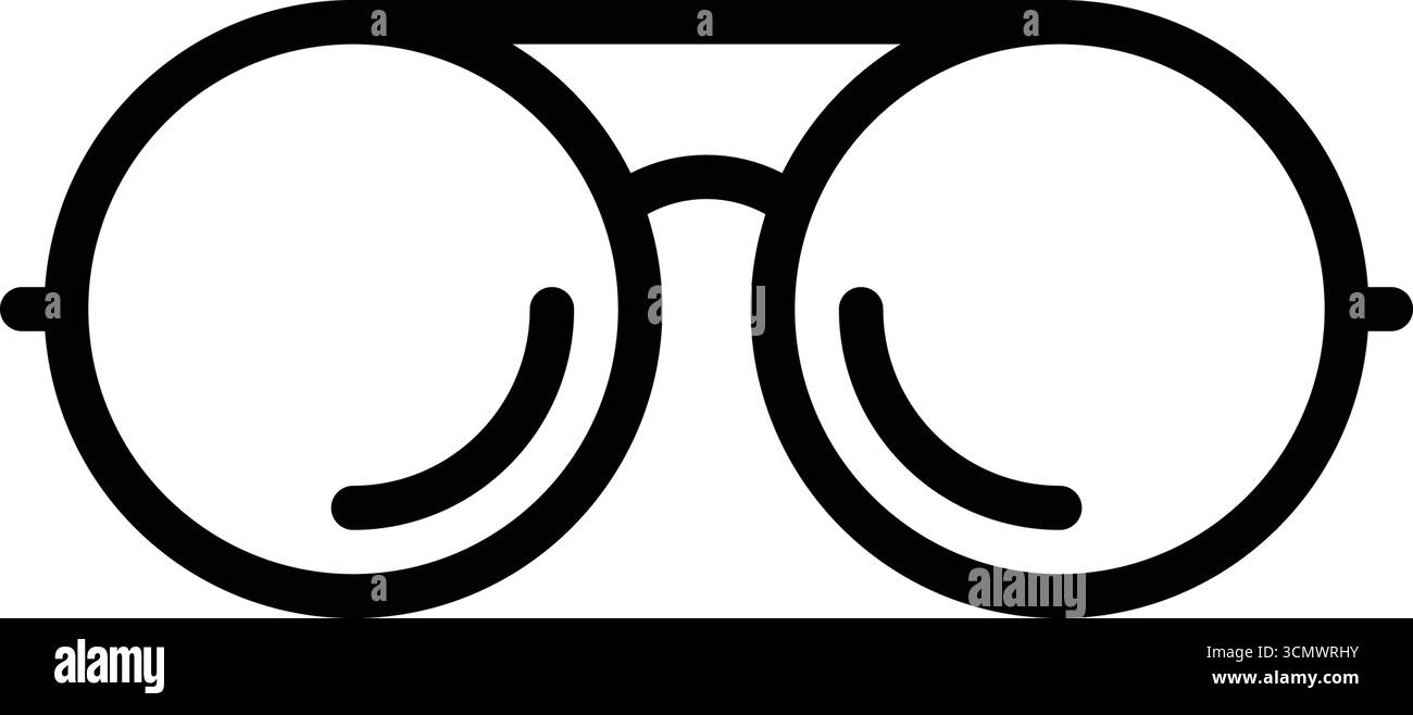 Icona per occhiali da vista, occhiali da vista Illustrazione Vettoriale