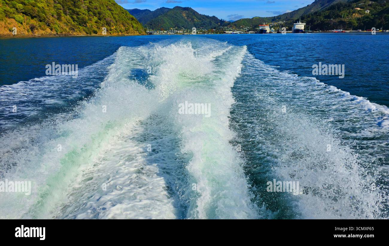 Marlborough Suono, Isola del Sud, Nuova Zelanda Foto Stock
