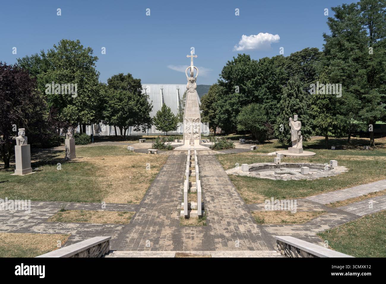 Bosnia-Erzegovina, Bileća, Bileća centro: Parco Ravnogorski Foto Stock