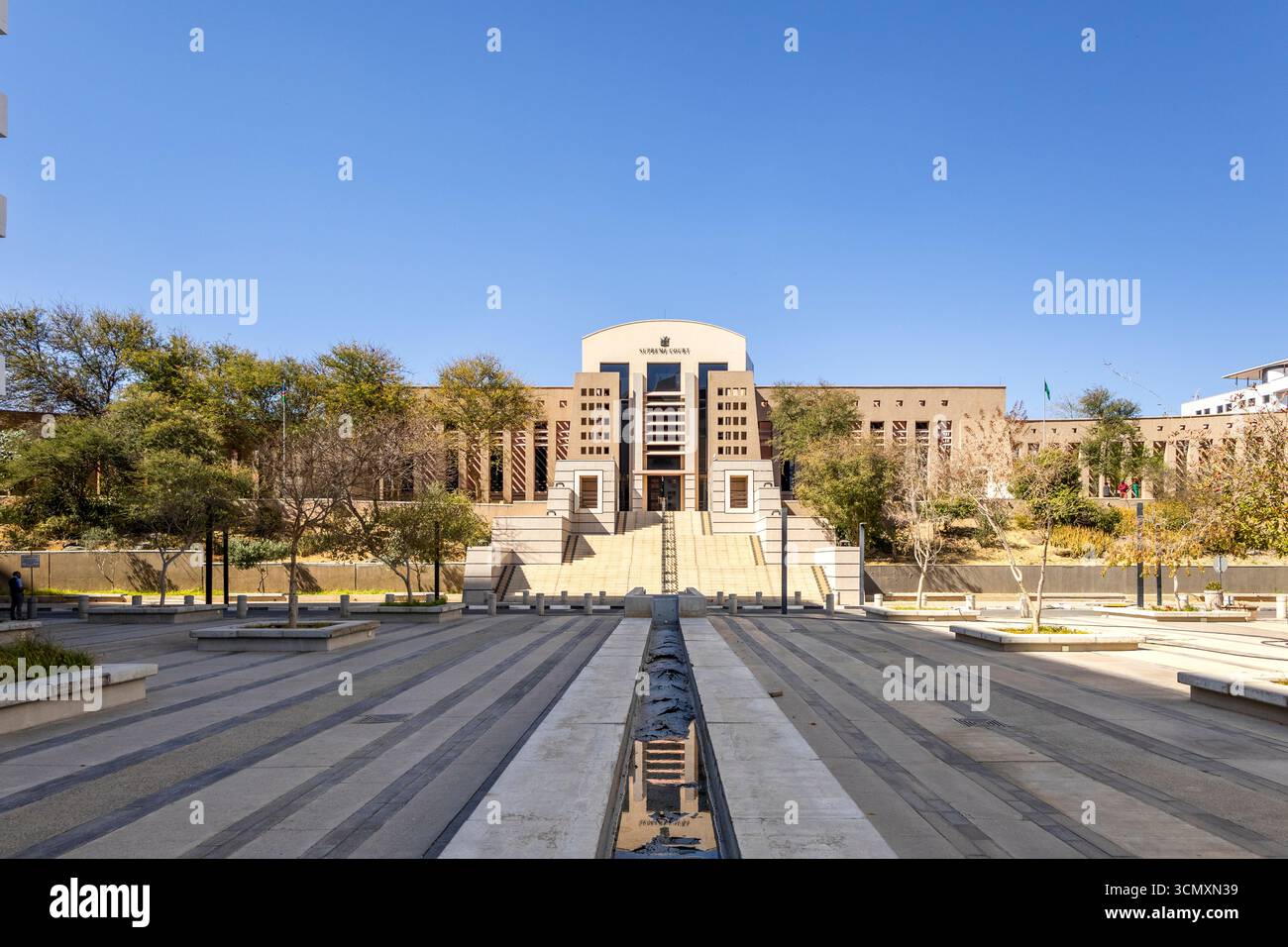 La Corte Suprema della Namibia è la più alta corte del sistema giudiziario di Windhoek, nella regione di Khomas. Foto Stock