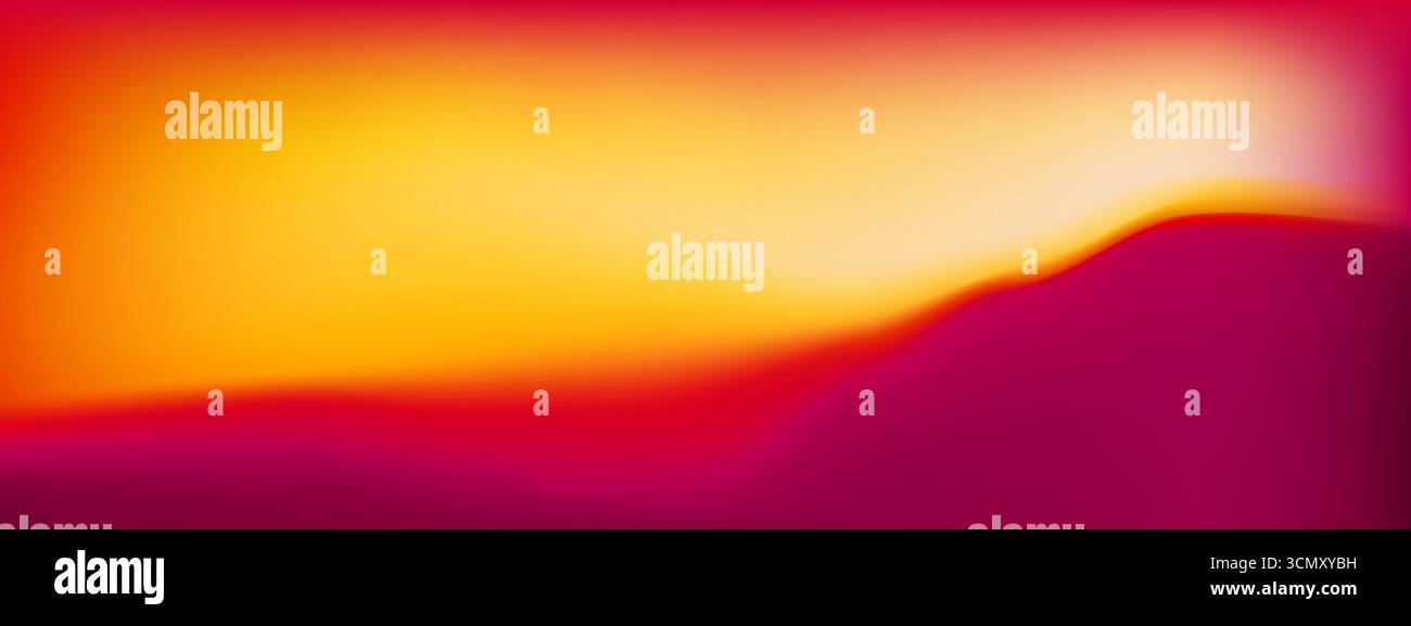 Sfondo con gradazione di colore autunnale con sfumatura calda viola e giallo. Modello di caduta astratto per poster del Ringraziamento o disegno di sfondo organico. SOF Illustrazione Vettoriale