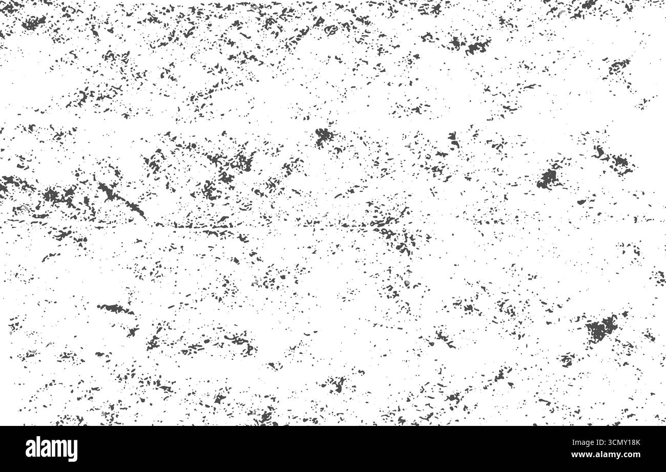 Vecchia texture grunge, sfondo creato con pastelli in cera. Superficie graffiata monocromatica, su sfondo bianco. Illustrazione vettoriale Illustrazione Vettoriale