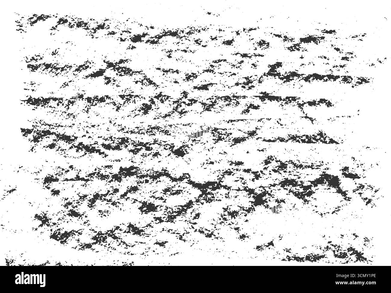 Texture grunge creata con pastelli a cera. Superficie graffiata monocromatica su sfondo bianco. Illustrazione vettoriale Illustrazione Vettoriale
