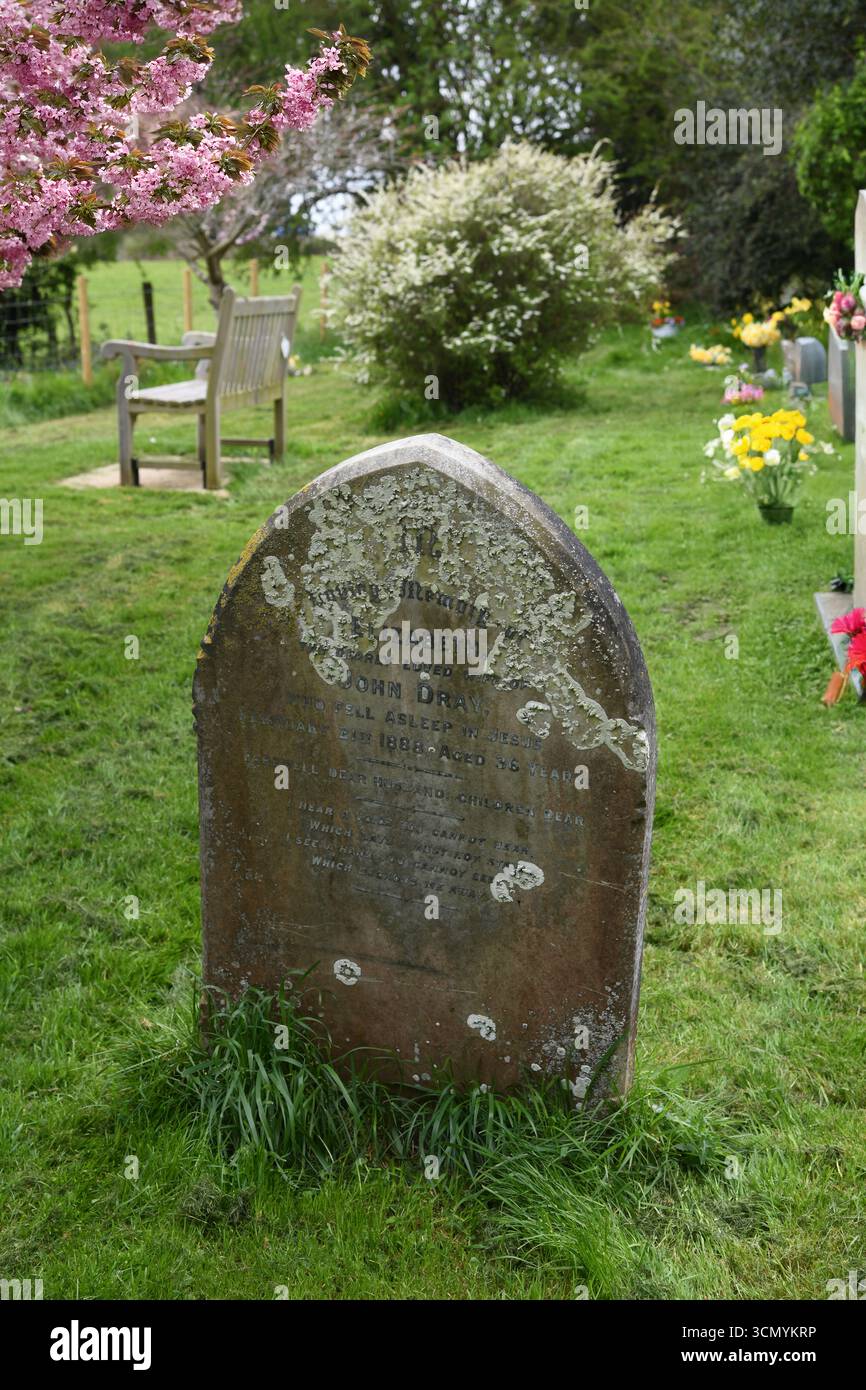 Cimitero in primavera Foto Stock