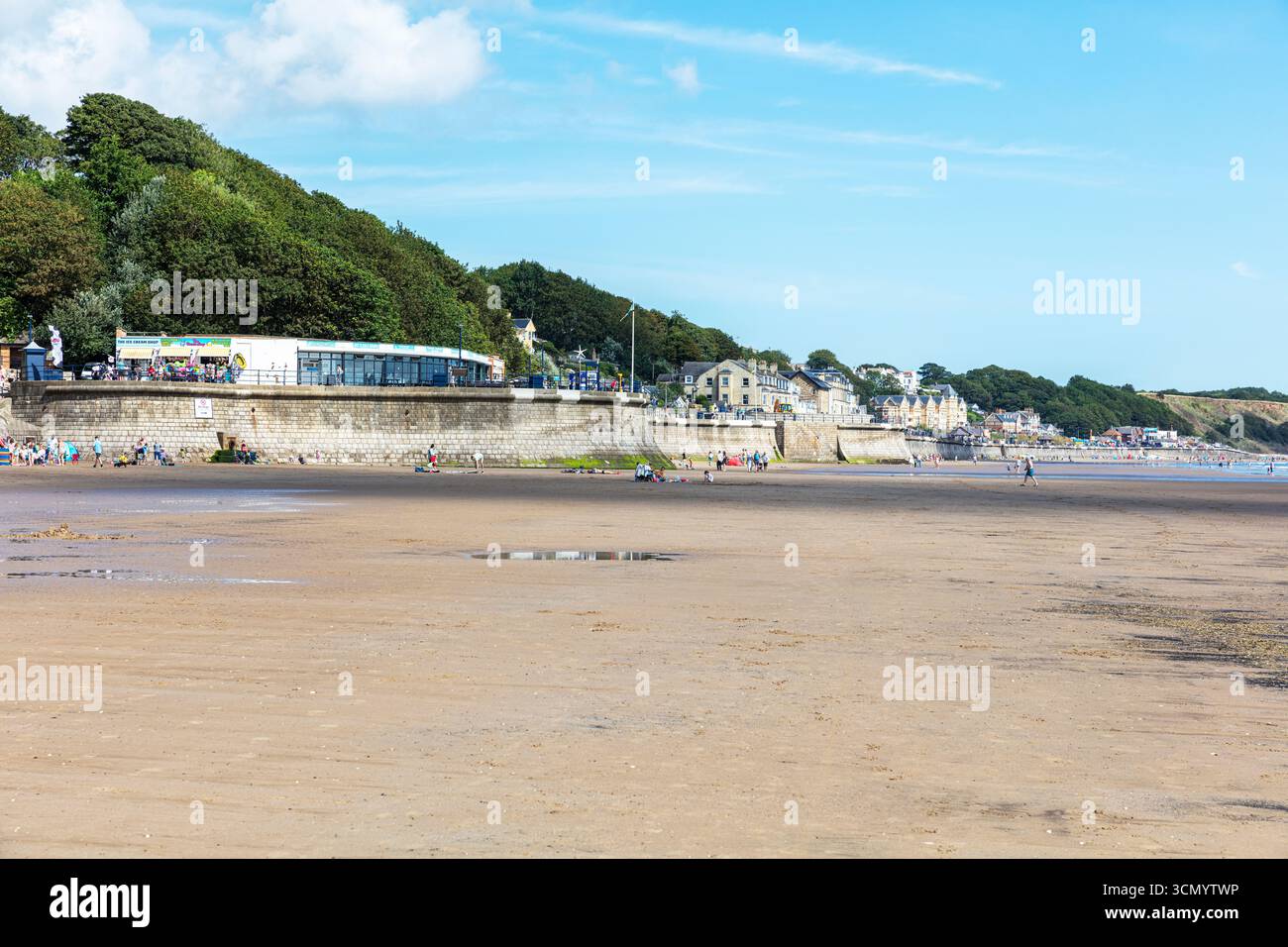 Ballo di Filey, Filey Beach, Filey, Yorkshire, Regno Unito, Inghilterra, Filey Promenade, Beach, Filey UK, Filey Yorkshire, Filey England, lungomare, costa, costa, Foto Stock
