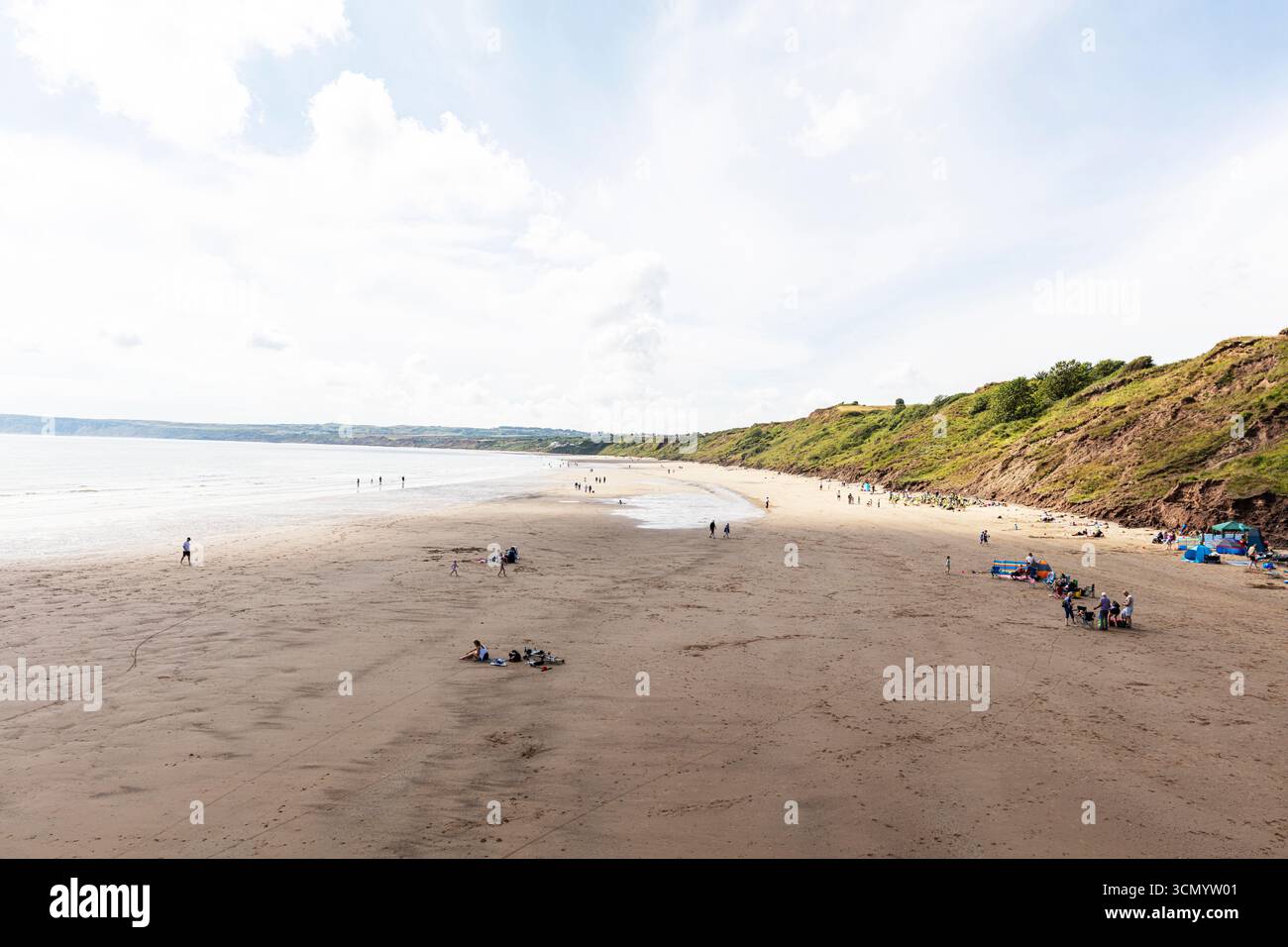 Ballo di Filey, Filey Beach, Filey, Yorkshire, Regno Unito, Inghilterra, Filey Promenade, Beach, Filey UK, Filey Yorkshire, Filey England, lungomare, costa, costa, Foto Stock