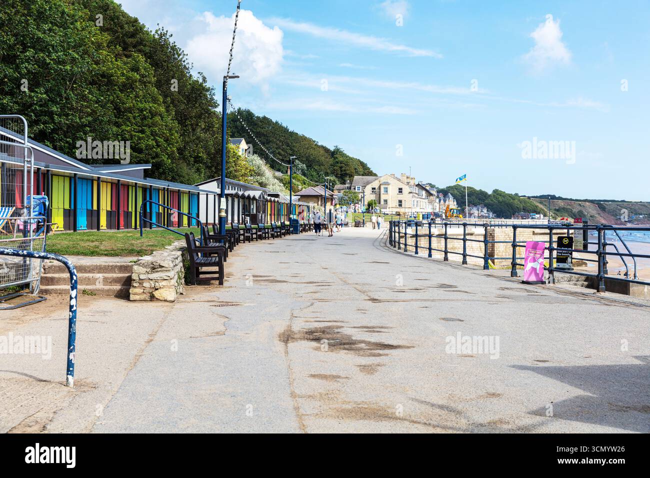 Ballo di Filey, Filey Beach, Filey, Yorkshire, Regno Unito, Inghilterra, Filey Promenade, Beach, Filey UK, Filey Yorkshire, Filey England, lungomare, costa, costa, Foto Stock