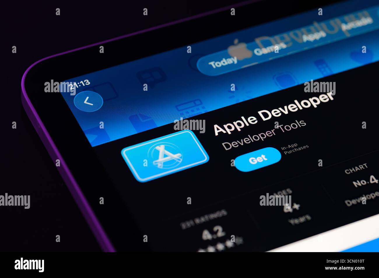 App Apple Developer Foto Stock