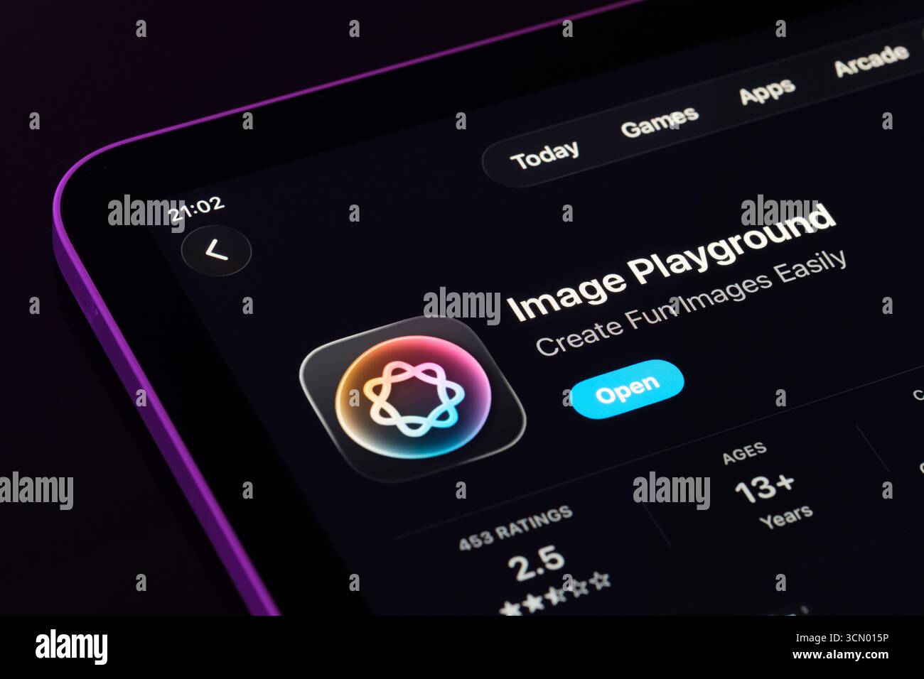 App Image Playground Foto Stock