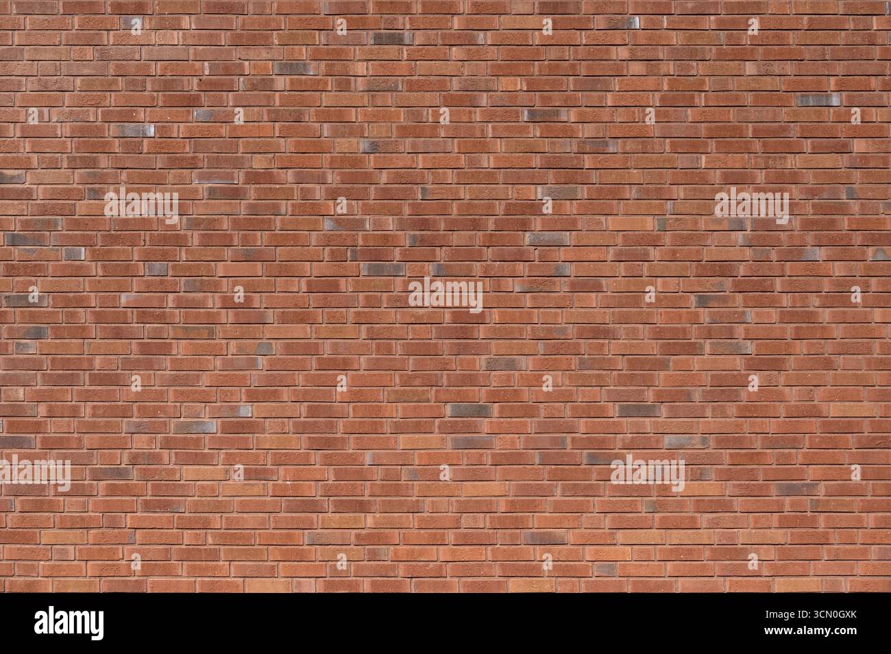 Facciata in mattoni rossi di una chiesa di nuova costruzione, Norimberga, Media Franconia, Baviera, Germania Foto Stock