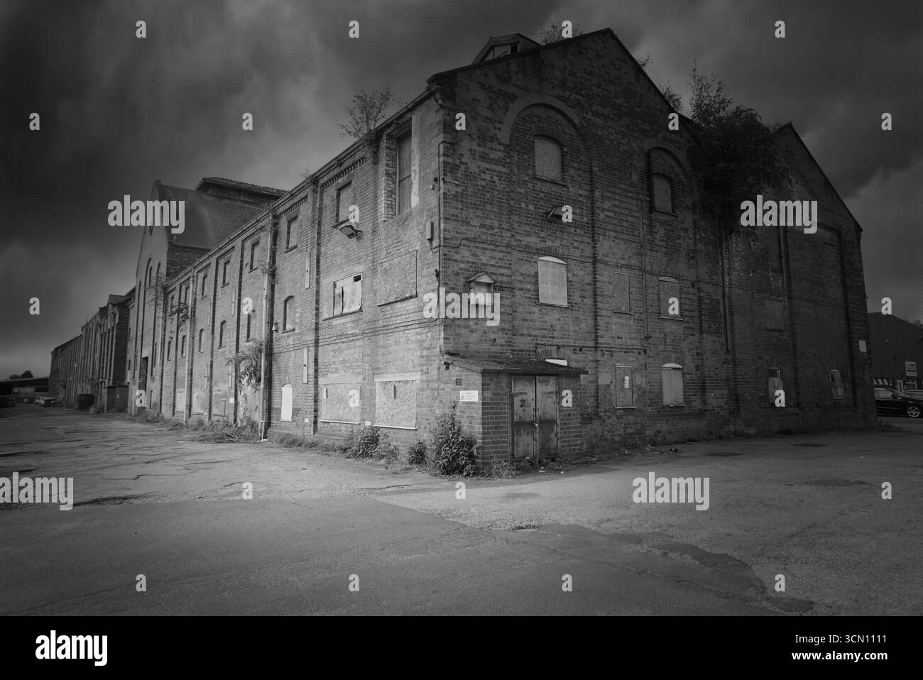 Edificio della birreria in disuso - Burton on Trent Foto Stock