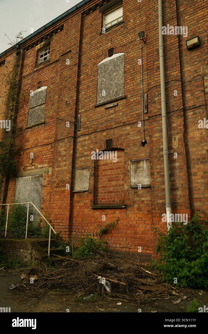 Edificio della birreria in disuso - Burton on Trent Foto Stock