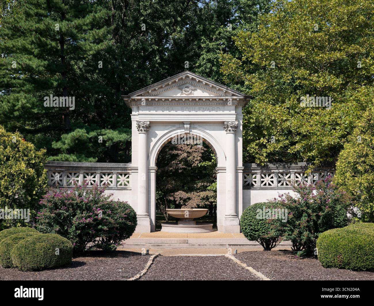 Flora Place Gate, posizione: St. Louis, Missouri, architetto: Weber & Groves Foto Stock