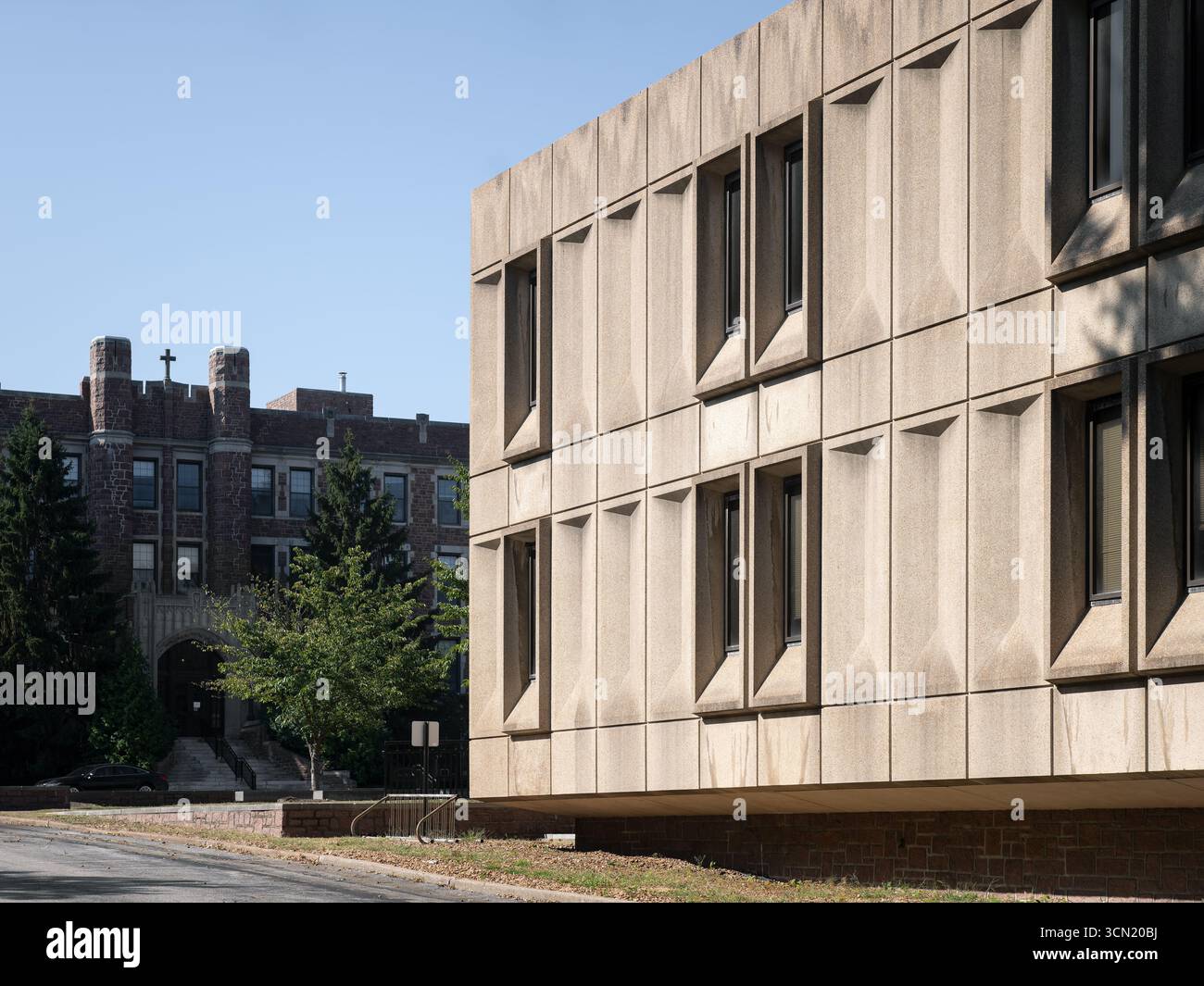 Fontbonne College Library, ubicazione: St. Louis, Missouri, architetto: Pistrui & Conrad Foto Stock