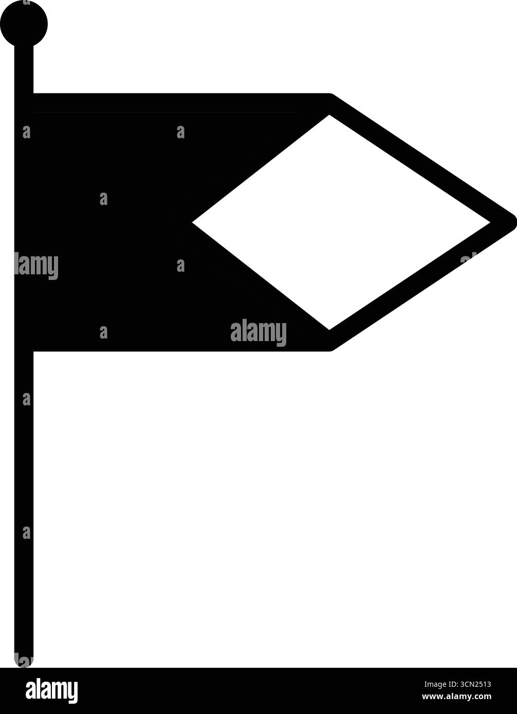 Immagine dell'icona della bandiera della corsa Illustrazione Vettoriale