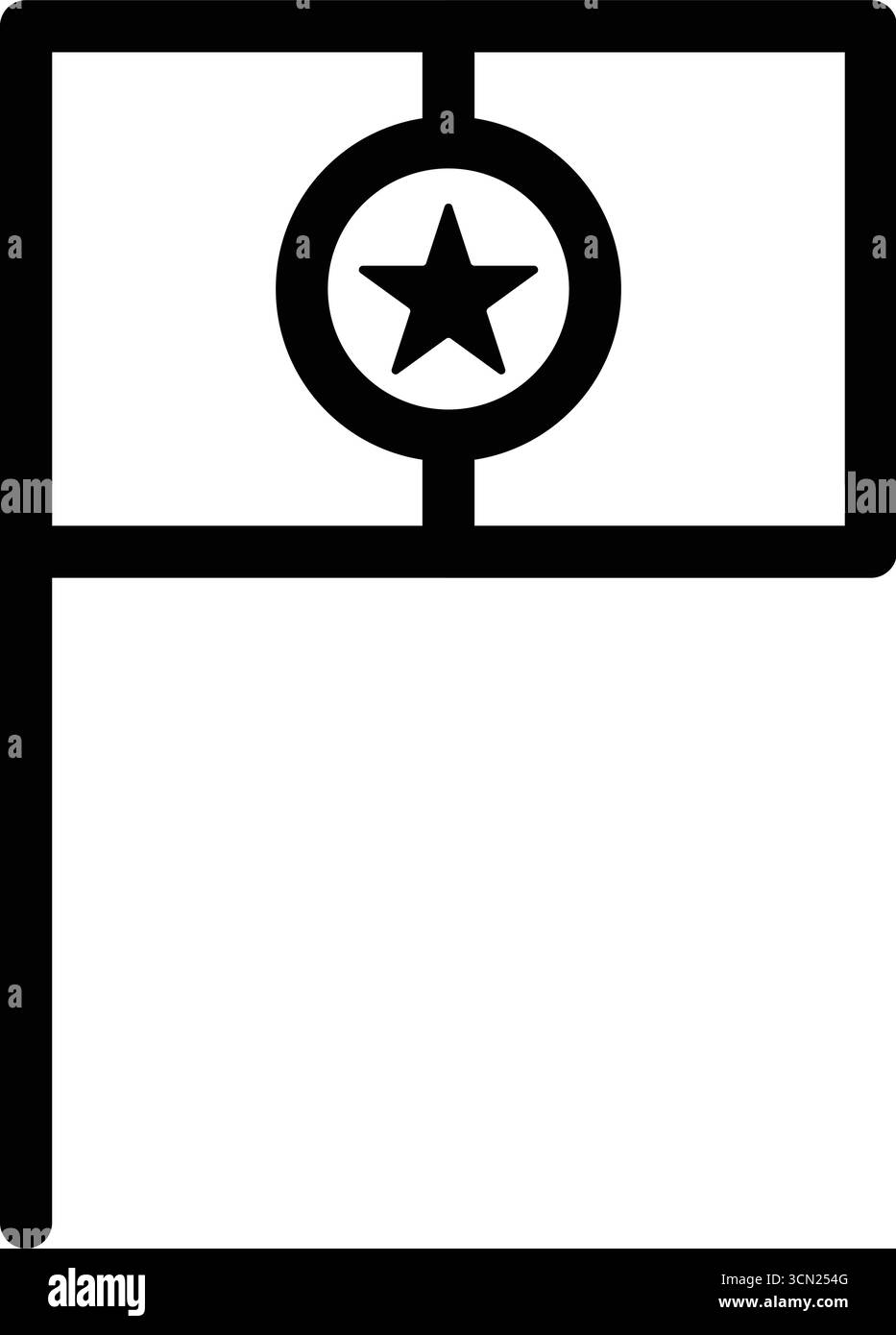 Immagine dell'icona della bandiera della corsa Illustrazione Vettoriale