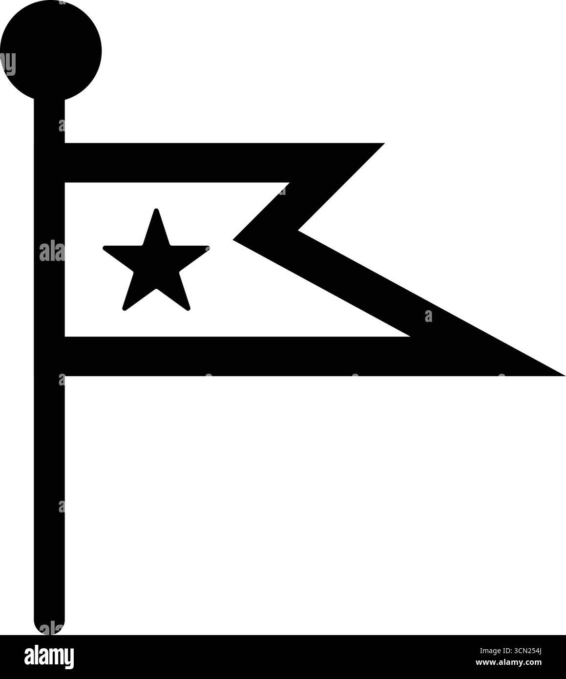 Immagine dell'icona della bandiera della corsa Illustrazione Vettoriale