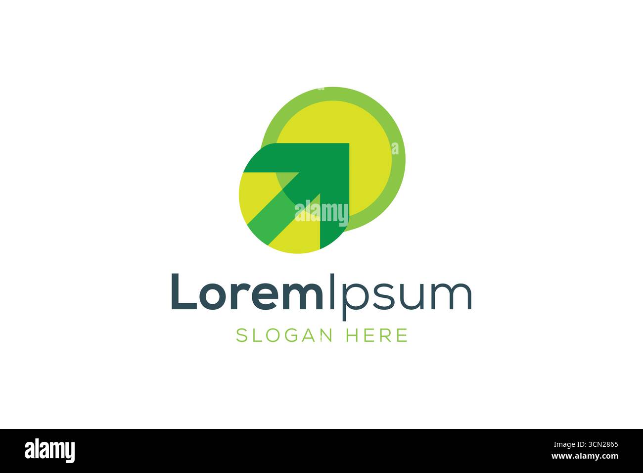 Disegno del logo del cerchio freccia Illustrazione Vettoriale