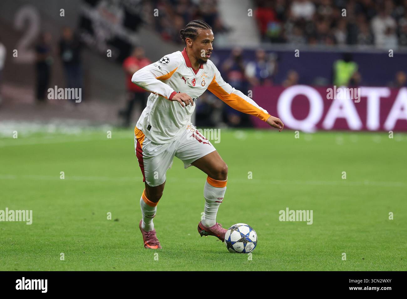 Francoforte sul meno, Germania. 18 settembre 2025. Durante la fase MD1 della UEFA Champions League 2025/26 tra Eintracht Frankfurt e Galatasaray al Deutsche Bank Park di Francoforte, Germania, il 18 settembre 2025 UEFA Champions League, League fase MD1 - Eintracht Frankfurt vs Galatasaray (foto di Joaquim Ferreira) credito: dpa/Alamy Live News Foto Stock