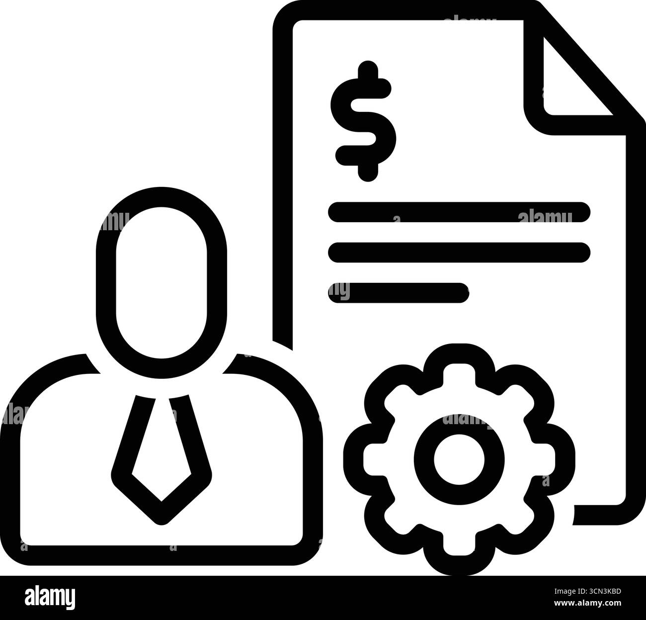 Icona per servizi account, account Illustrazione Vettoriale