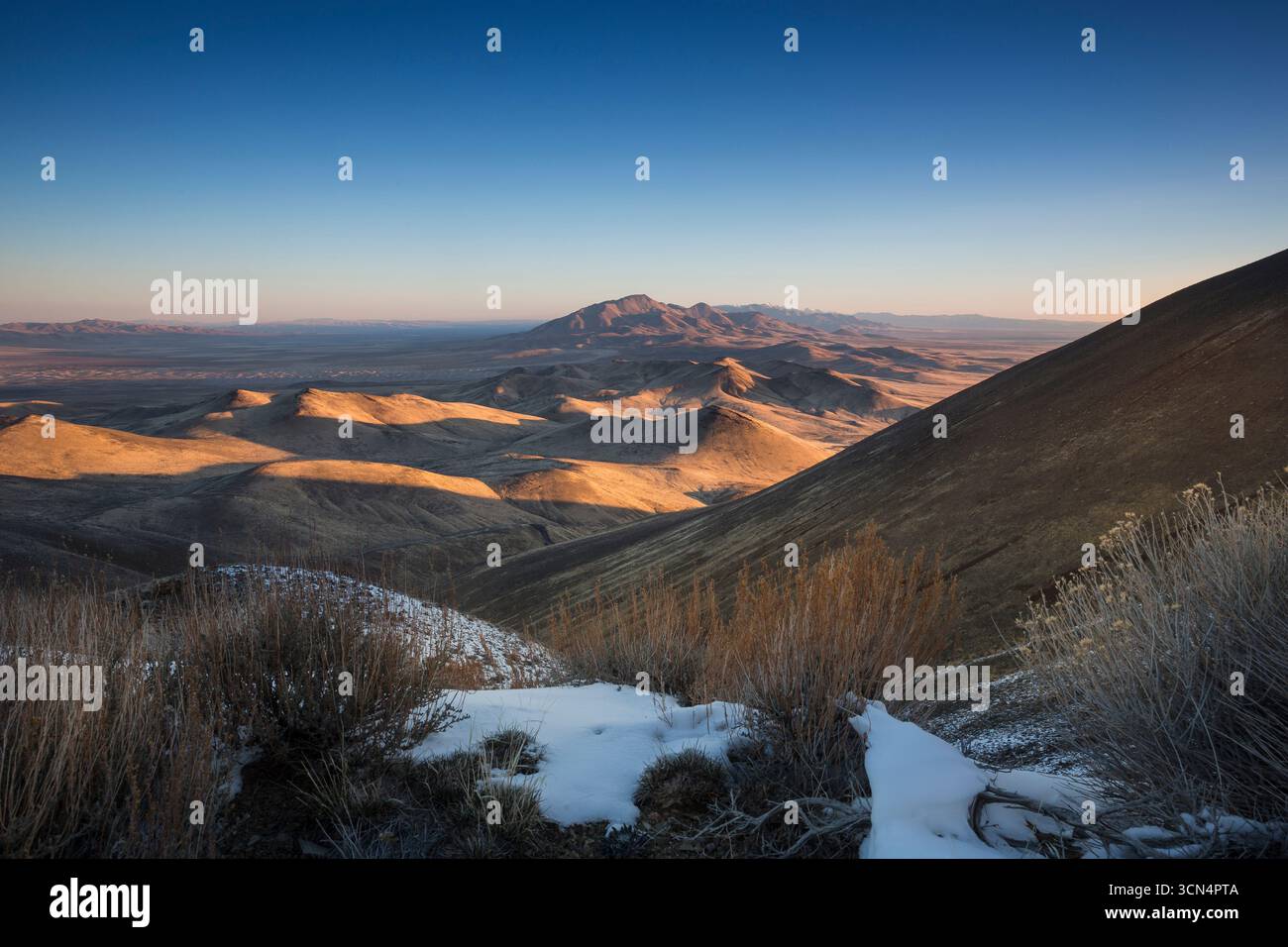 Alba a Bloody Run, Peak, Nevada Foto Stock