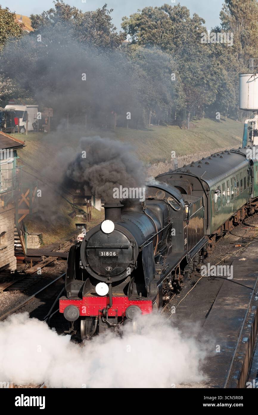 Gala autunnale a vapore della ferrovia Swanage Foto Stock