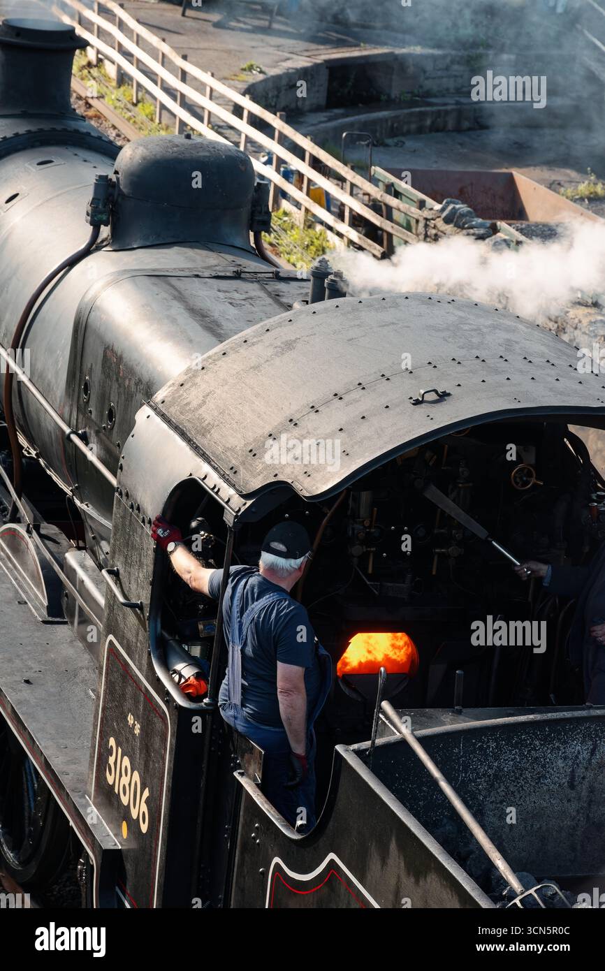 Gala autunnale a vapore della ferrovia Swanage Foto Stock