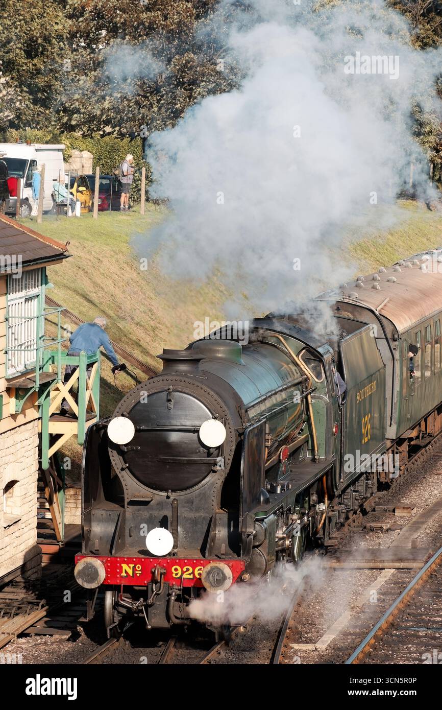 Gala autunnale a vapore della ferrovia Swanage Foto Stock