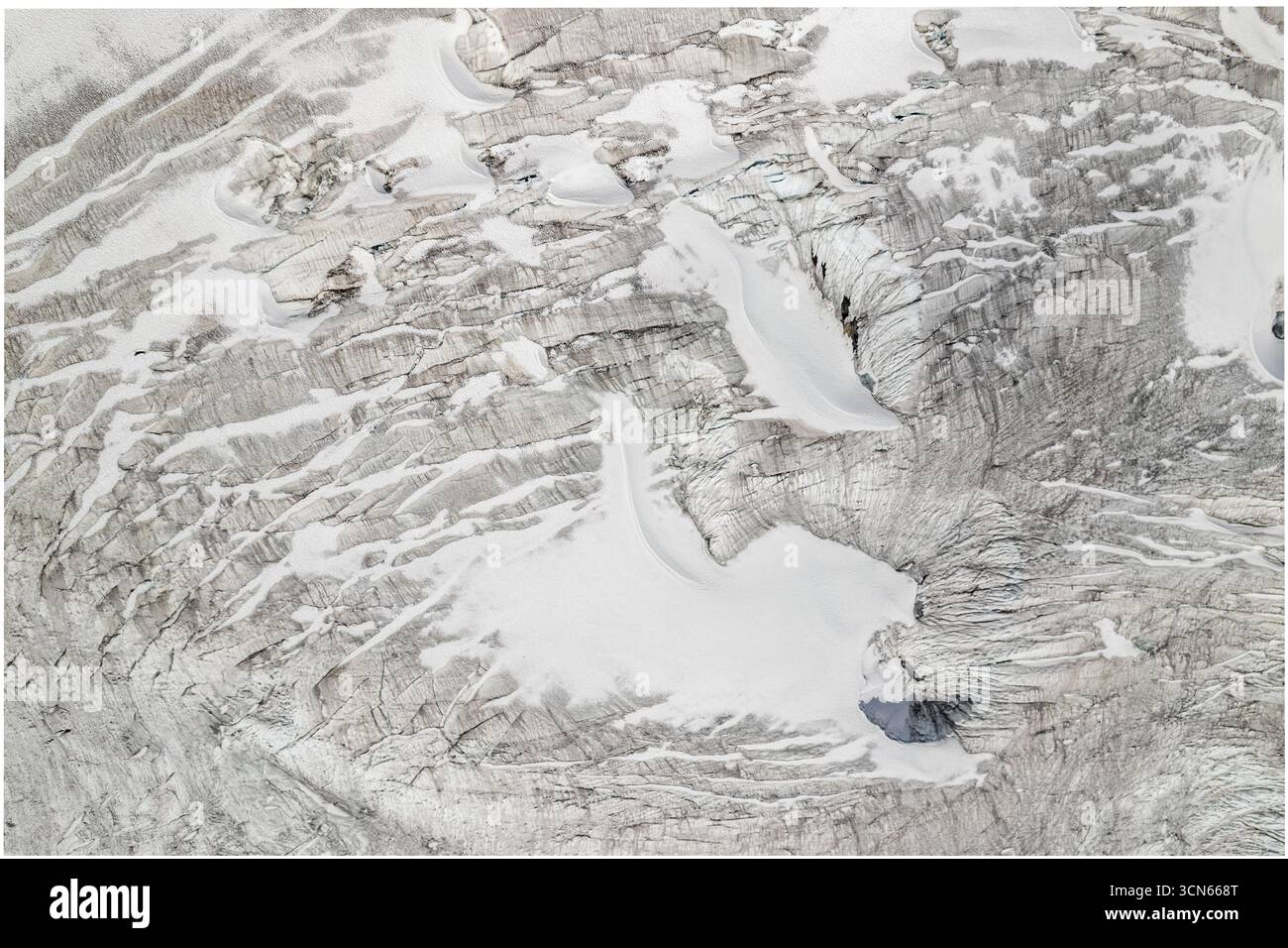 Vista aerea del ghiacciaio Pastoruri, Ancash. Perù Foto Stock