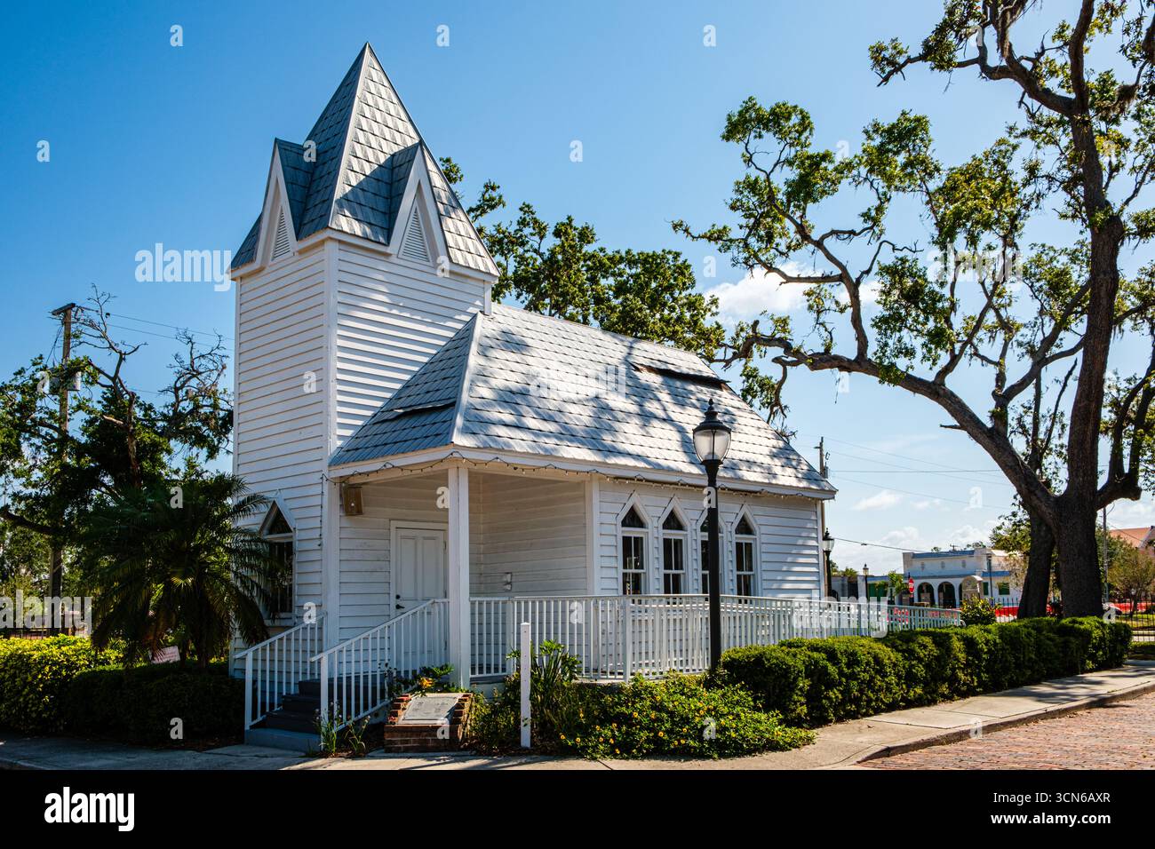 Heritage Chapel, Palmetto Historical Park, 10th Avenue, Palmetto, Florida Foto Stock