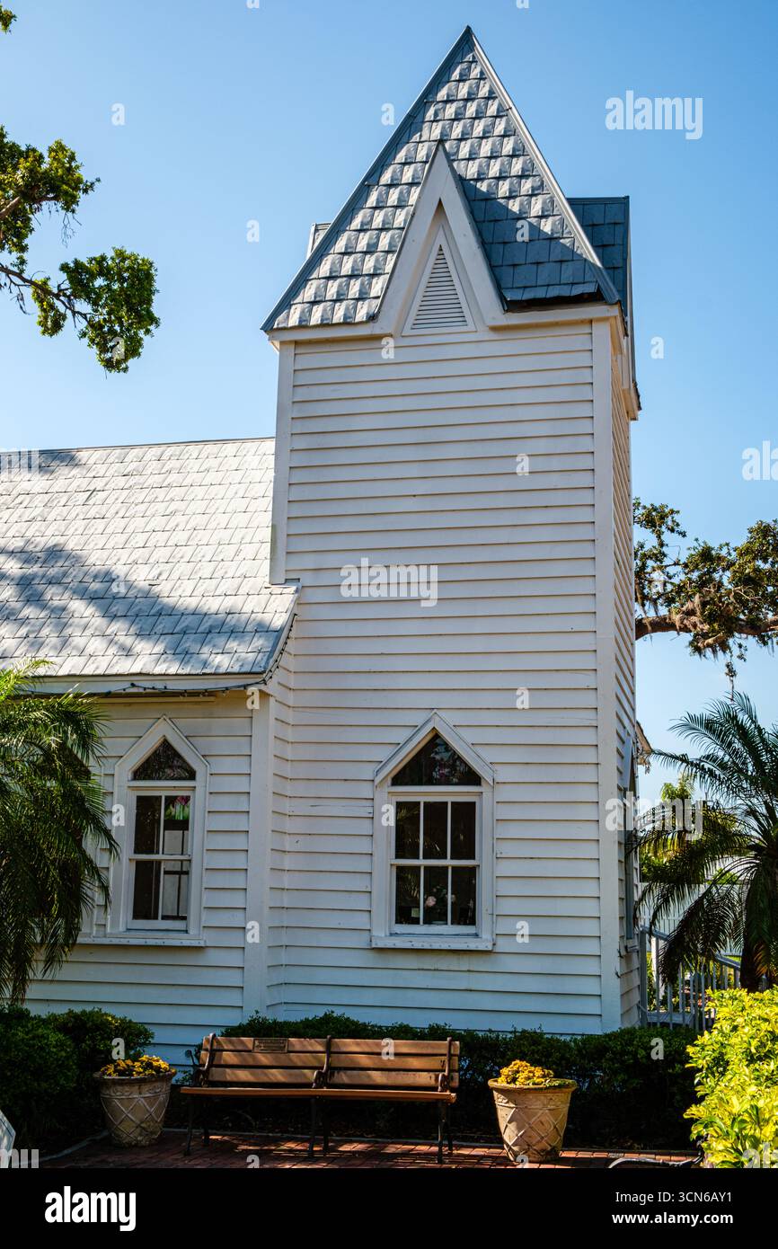 Heritage Chapel, Palmetto Historical Park, 10th Avenue, Palmetto, Florida Foto Stock