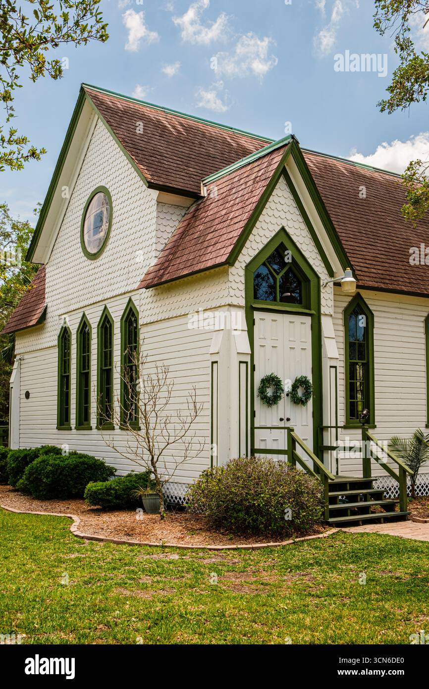 Andrews Memorial Chapel, San Mateo Drive, Dunedin, Florida Foto Stock