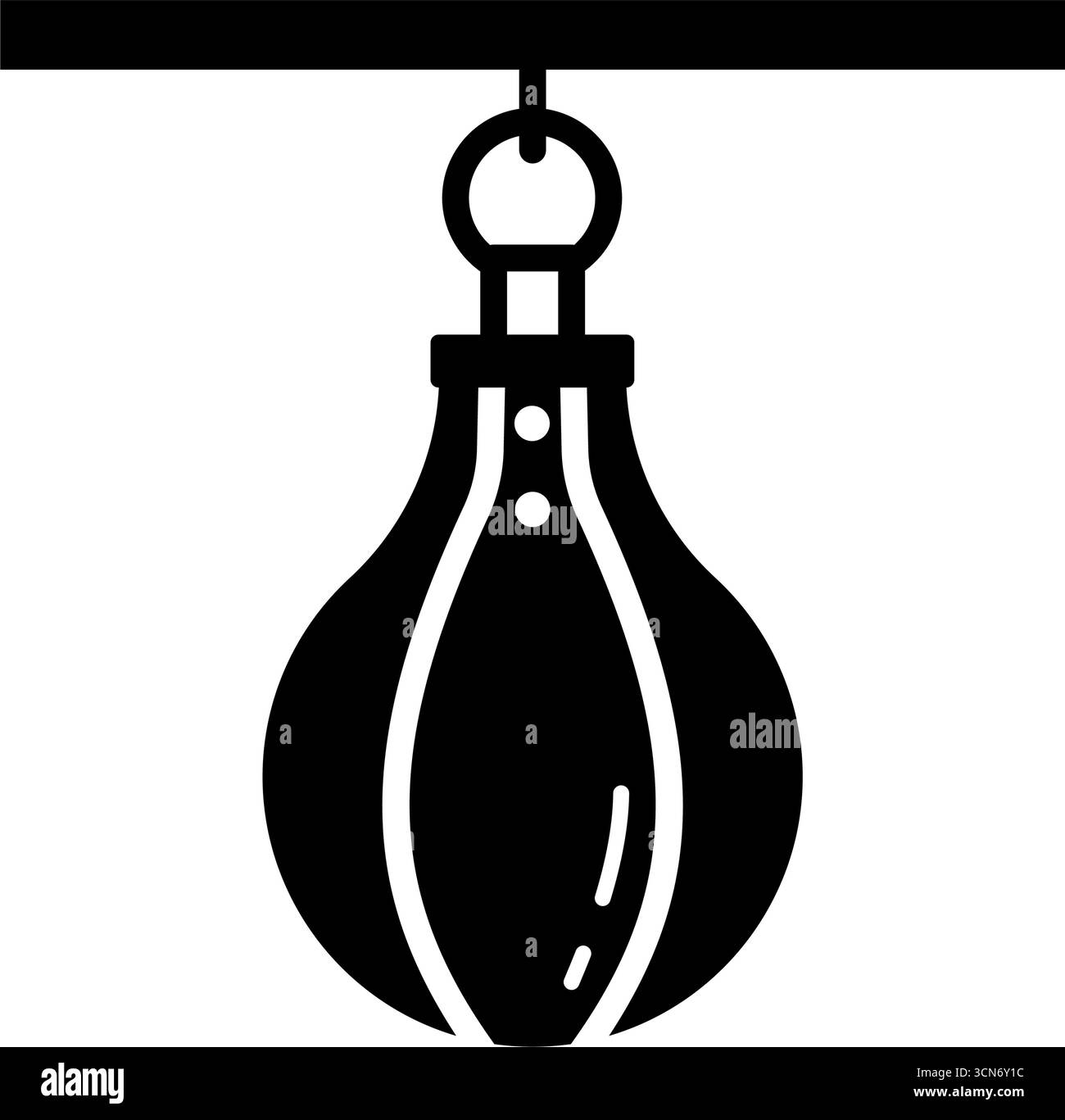 Speed bag - icona vettoriale Illustrazione Vettoriale