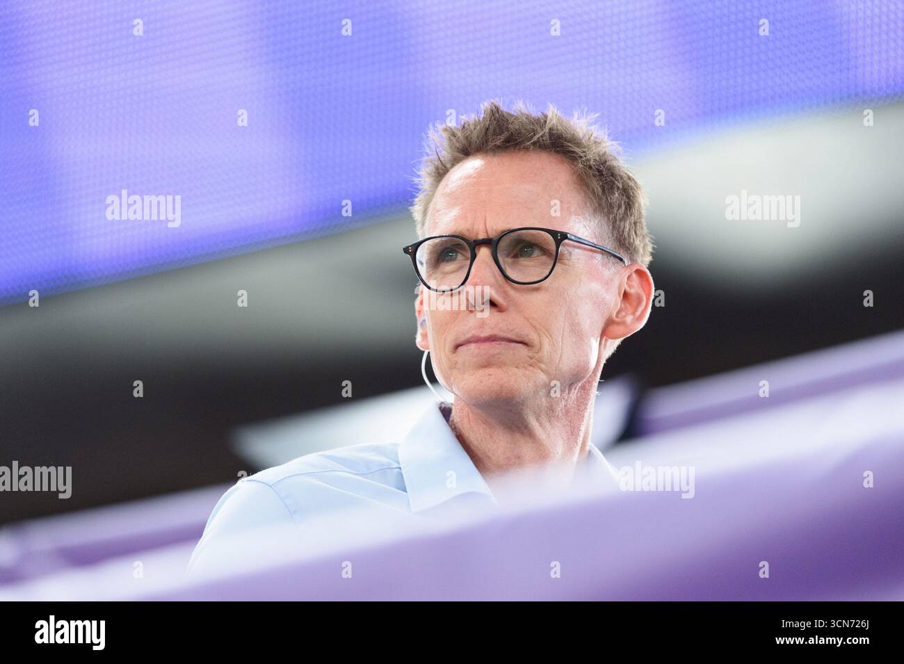 Frank Busemann, esperto televisivo durante i Campionati mondiali di atletica leggera 2025 al NationalStadium, Tokyo, Giappone. Credito: SPP Sport Press Photo. /Alamy Live News Foto Stock