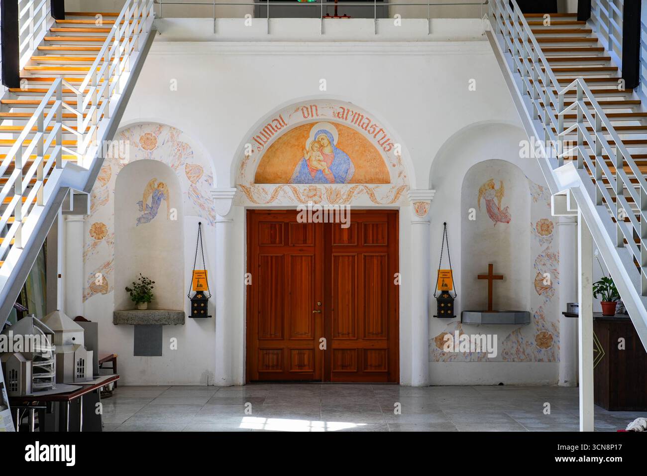 Interno della cattedrale di Alessandro a Narva, Estonia Foto Stock