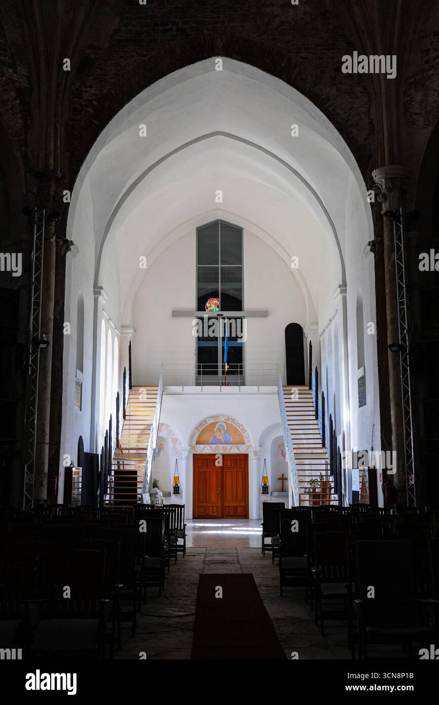 Interno della cattedrale di Alessandro a Narva, Estonia Foto Stock