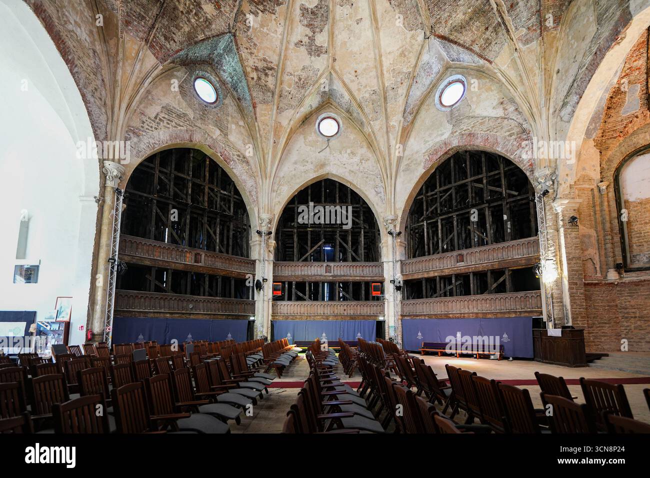 Interno della cattedrale di Alessandro a Narva, Estonia Foto Stock