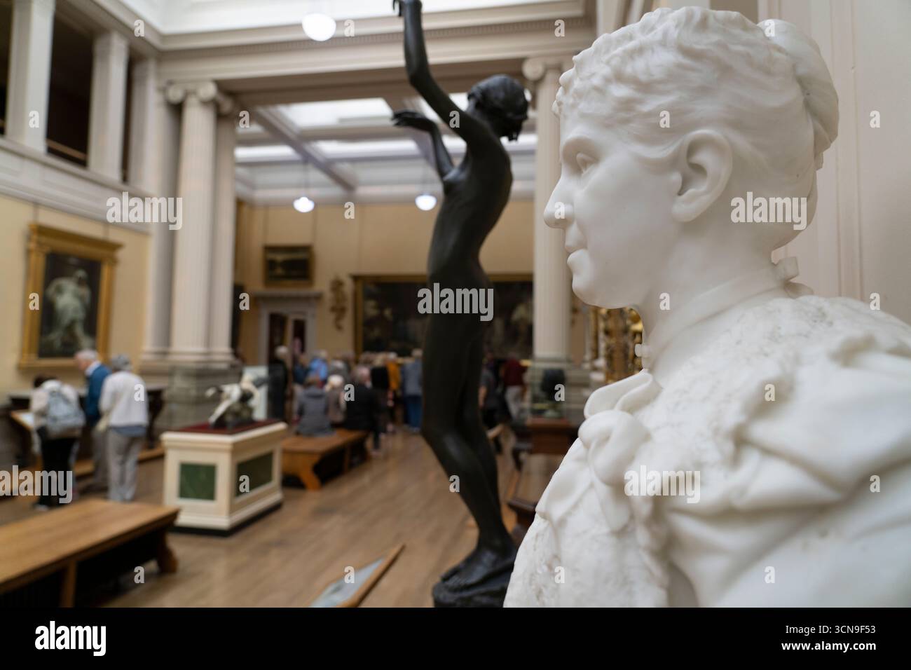 Busto ritratto di Lady Lever alla Lady Lever Art Gallery, Port Sunlight, Regno Unito Foto Stock