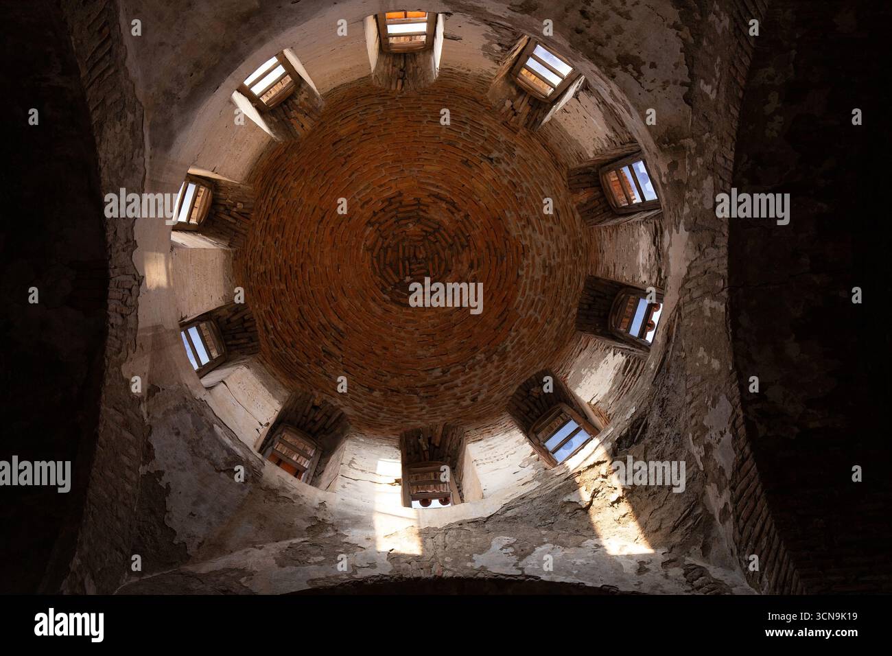 Città di Gakh. Azerbaigian. 11.24.2022. Tempio dell'Albania caucasica nella città di Gakh. Tempio di Kurmuk, VII secolo. Foto Stock