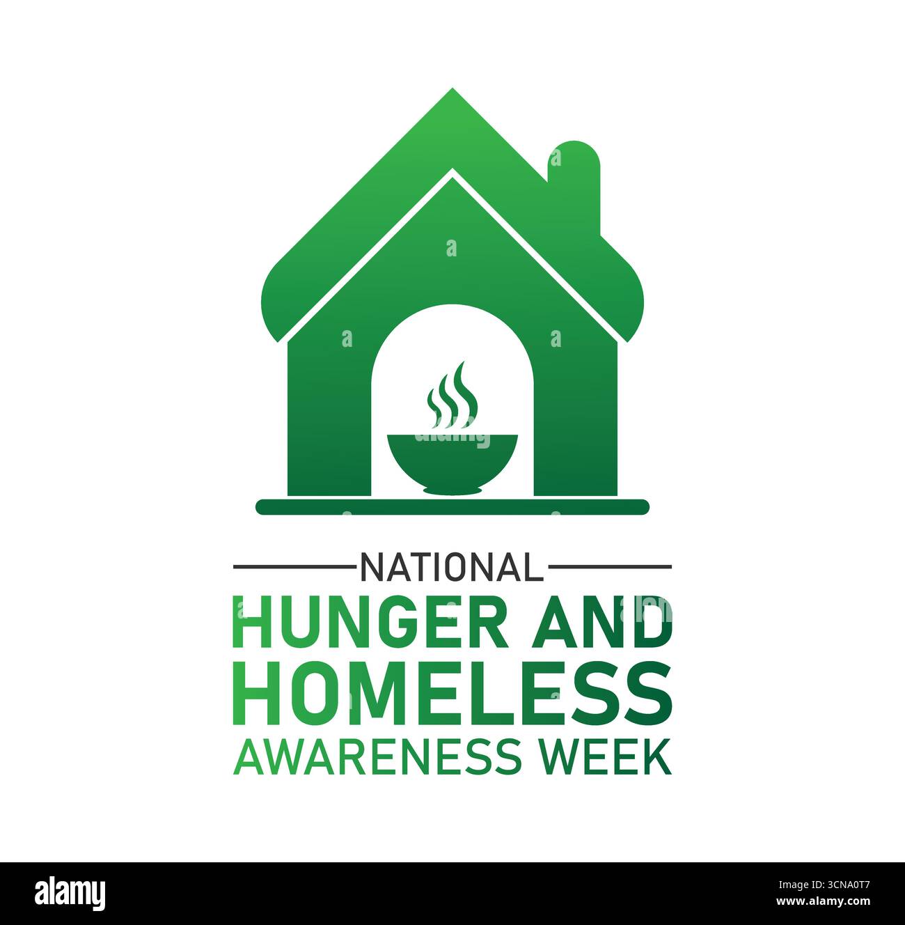 Settimana nazionale della fame e della consapevolezza dei senzatetto. banner per post sui social media. Illustrazione vettoriale Illustrazione Vettoriale