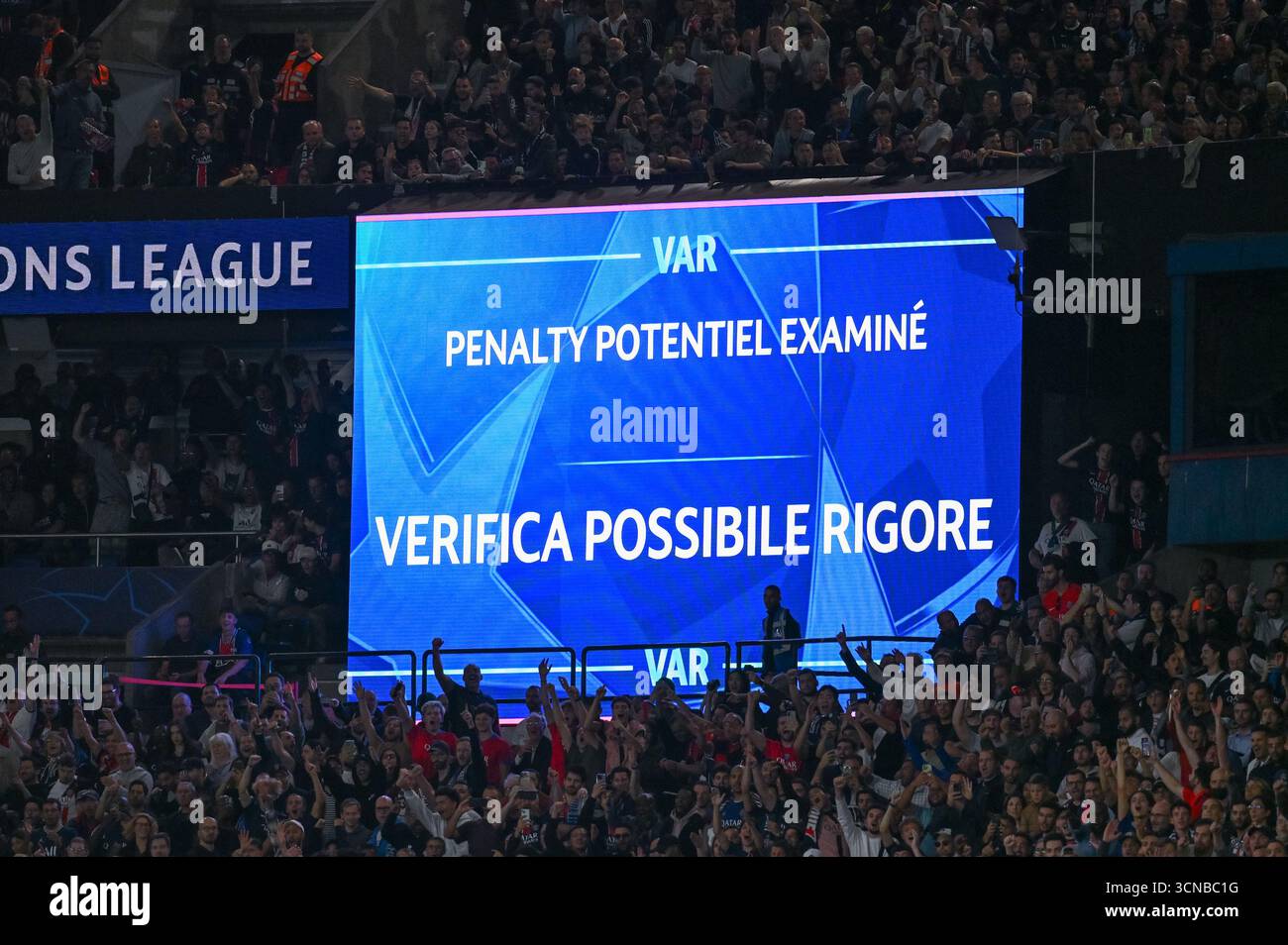 La partita di UEFA Champions League tra il Paris St Germain (PSG) e l'Atalanta Bergamo al Parc des Princes il 17 settembre 2025. - 17/09/2025 - Francia / Ile-de-France (regione) / Parigi - Julien Mattia / le Pictorium Foto Stock