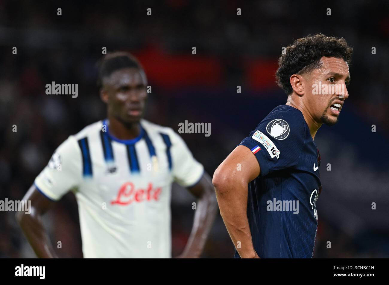 La partita di UEFA Champions League tra il Paris St Germain (PSG) e l'Atalanta Bergamo al Parc des Princes il 17 settembre 2025. - 17/09/2025 - Francia / Ile-de-France (regione) / Parigi - Julien Mattia / le Pictorium Foto Stock