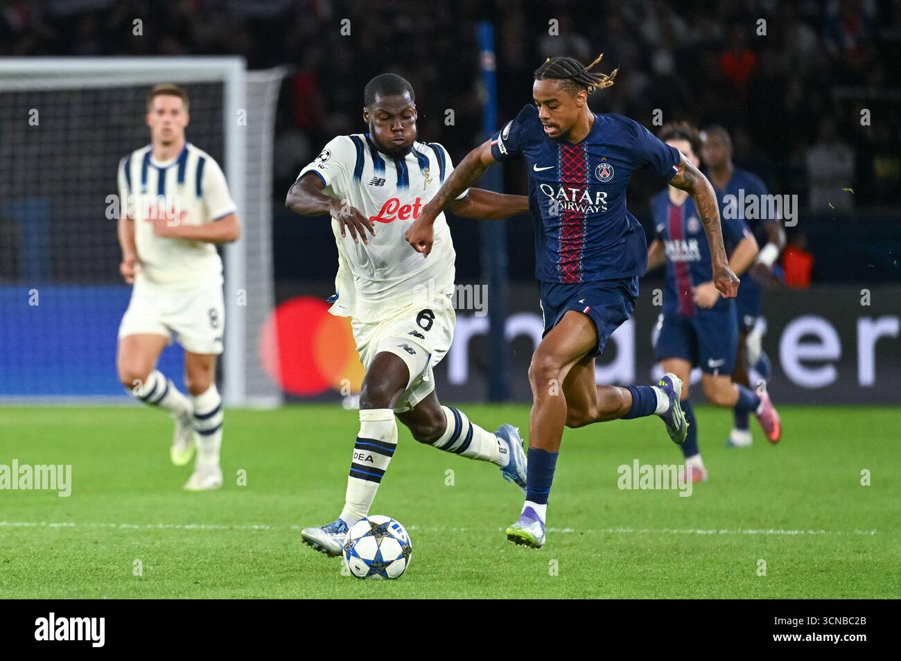 La partita di UEFA Champions League tra il Paris St Germain (PSG) e l'Atalanta Bergamo al Parc des Princes il 17 settembre 2025. - 17/09/2025 - Francia / Ile-de-France (regione) / Parigi - Julien Mattia / le Pictorium Foto Stock