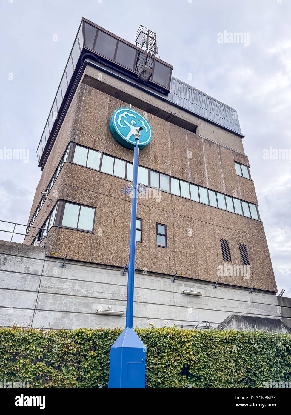 La Barriera del Tamigi oltre il Tamigi, Londra - Immagine stock catturata con smartphone