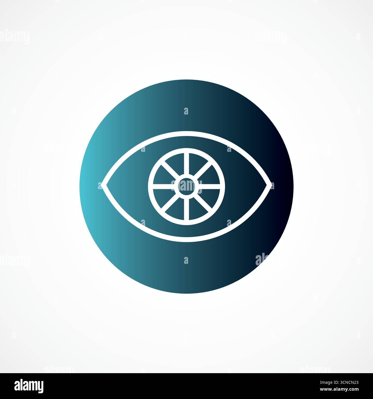 Icona Data Vision – Digital Eye for Analytics, computer Vision e Cybersecurity Illustrazione Vettoriale