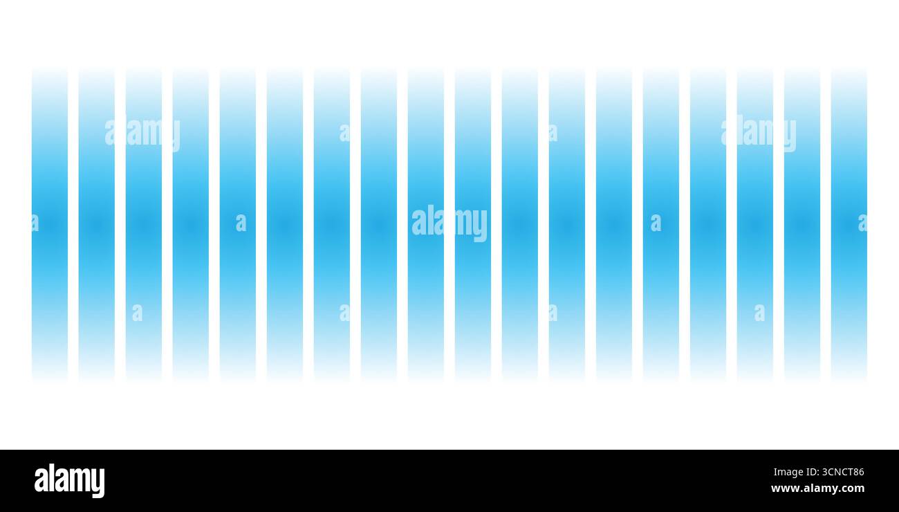 Schema di interferenza a più fenditure (reticolo di diffrazione) – spettro blu Illustrazione Vettoriale