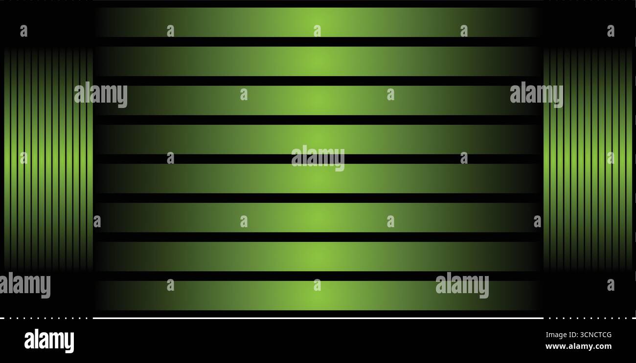 Sfondo a righe luminose verde astratto Illustrazione Vettoriale