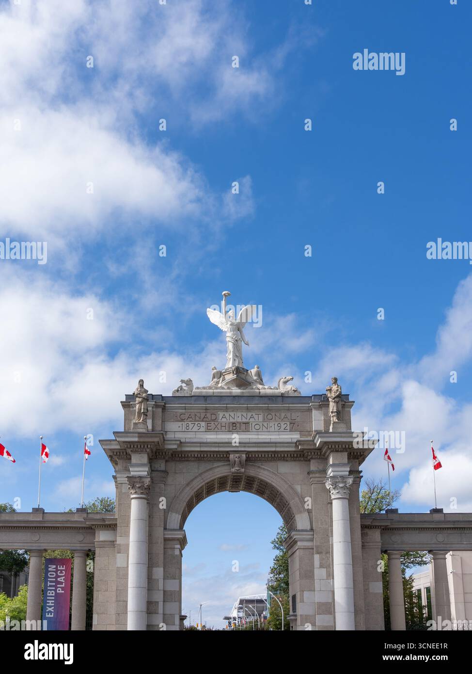 L'ingresso all'Exhibition Place, il più grande centro espositivo di Toronto, Canada. copia spazio Foto Stock