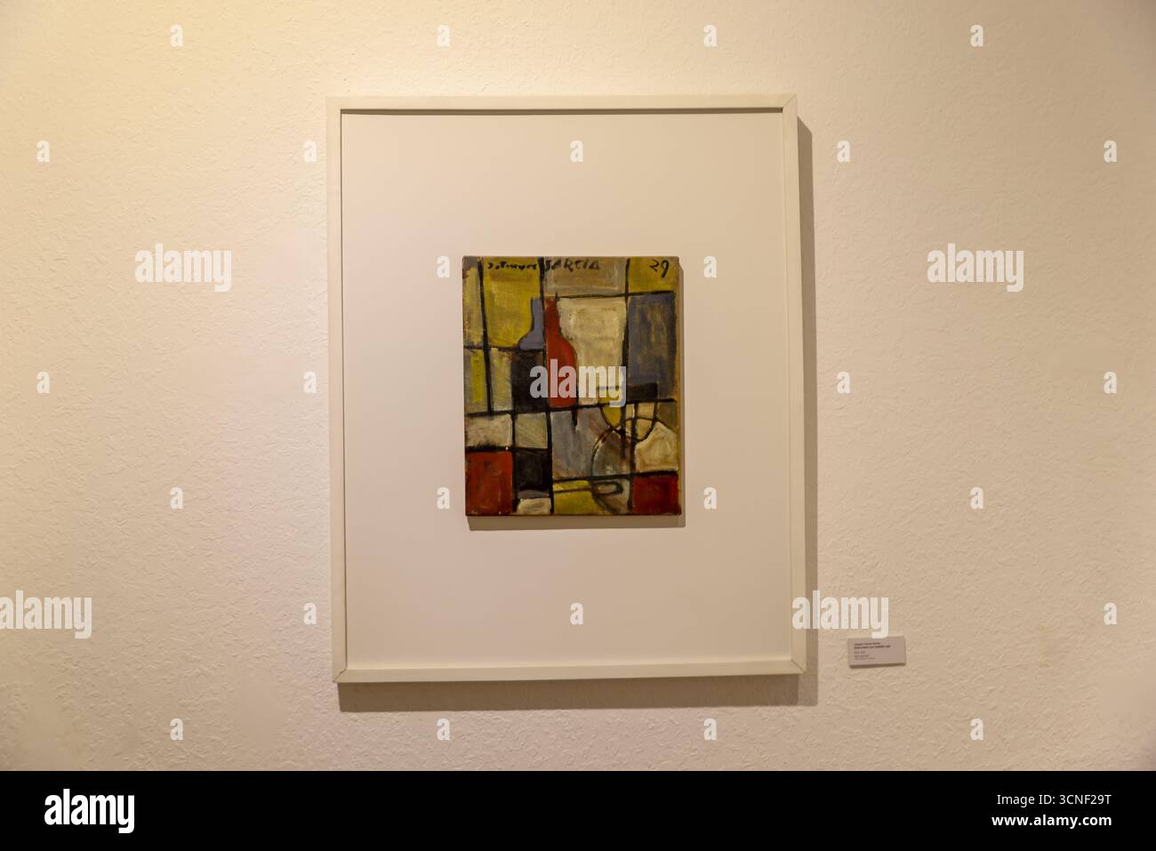 Dipinto di Joaquín Torres García, l'artista moderno più influente dell'Uruguay, esposto al Museo Torres García di Ciudad Vieja. Foto Stock