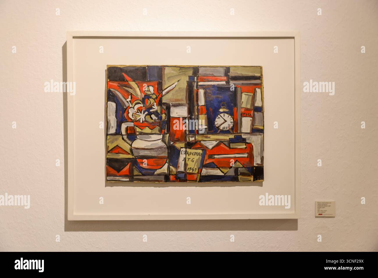 Dipinto di Joaquín Torres García, l'artista moderno più influente dell'Uruguay, esposto al Museo Torres García di Ciudad Vieja. Foto Stock